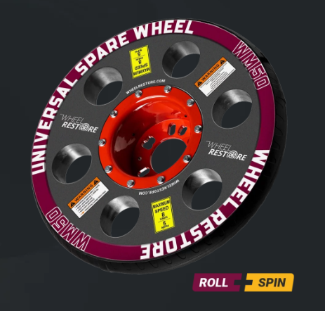 RODA SOBRESSELENTE UNIVERSAL COM FUNÇÃO DE ROTAÇÃO