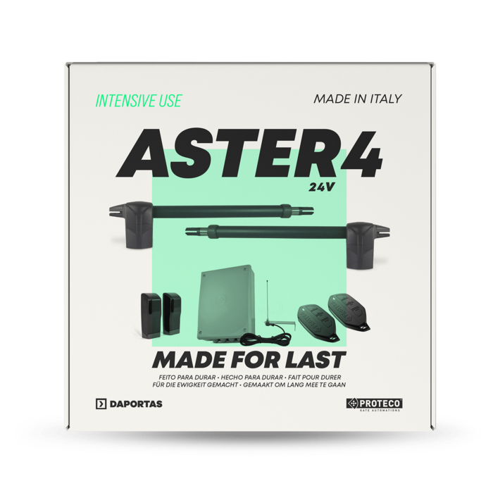 Kit Proteco Aster 4 24v | Automazione per Cancelli a Battente