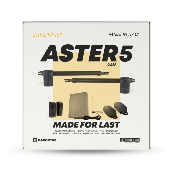 Kit Proteco Aster 5 24V |  Automazione per Cancelli a Battente