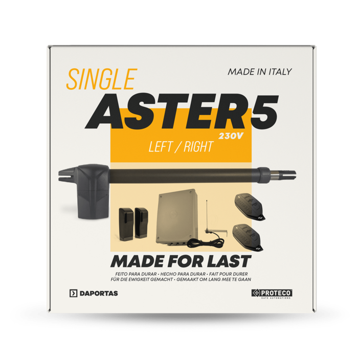 Kit Proteco Aster 5 Single | Automazione  per Cancelli a Battente