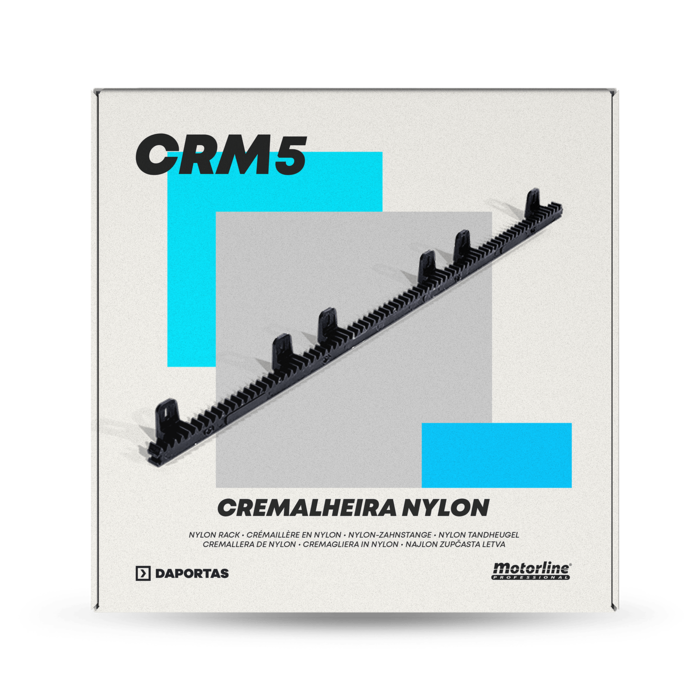 Motorline CRM5 | Cremagliera in Nylon Rinforzata in Acciaio 1m per Cancelli Scorrevoli