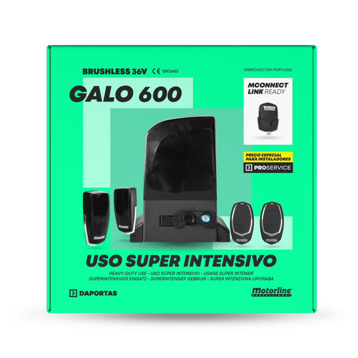 Motorline Galo 600 | Motor para Portão de Correr