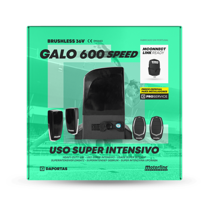 Motorline Galo 600 Speed | Motor para Puerta Corredera