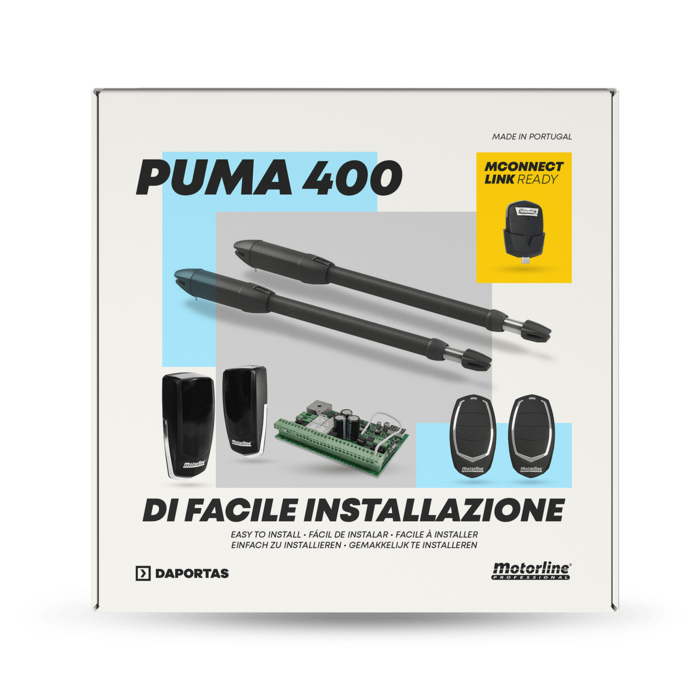 Kit Motorline Puma 400 24V | Automatismo para Puertas Batientes