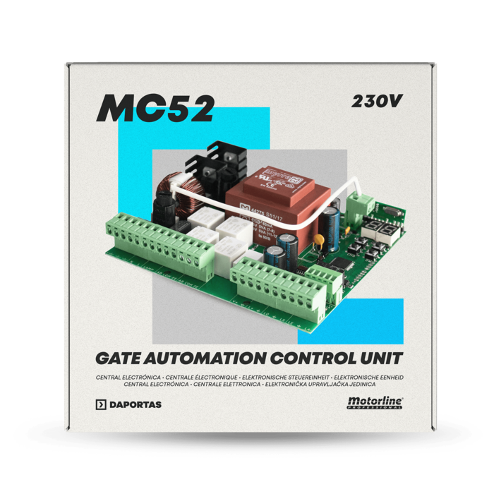 Motorline MC52 Centrale Elettronica | Scheda 230V per Automazioni Cancelli a Battente