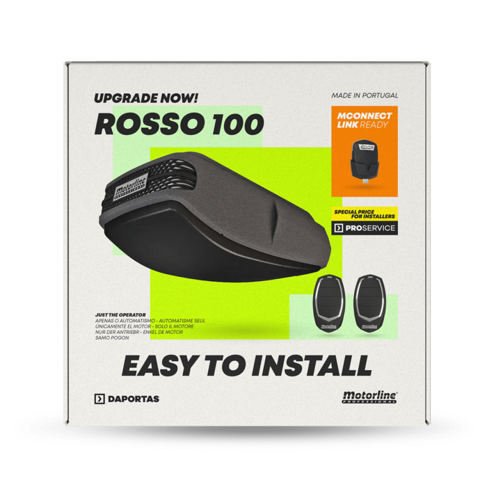 Motorline Rosso Evo 100 |  Automazione per Porte Sezionali
