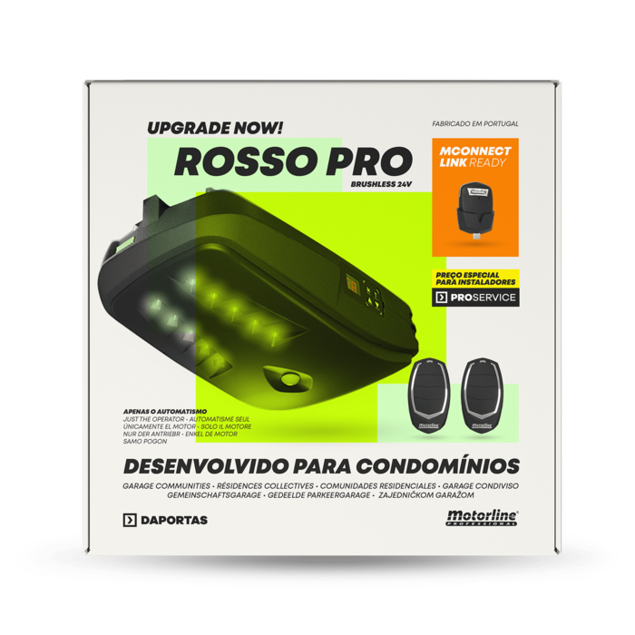 Motorline Rosso PRO | Automatismo per Portone Sezionale