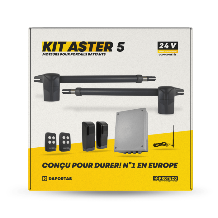 Kit Proteco Aster 5 24V |  Automazione per Cancelli a Battente