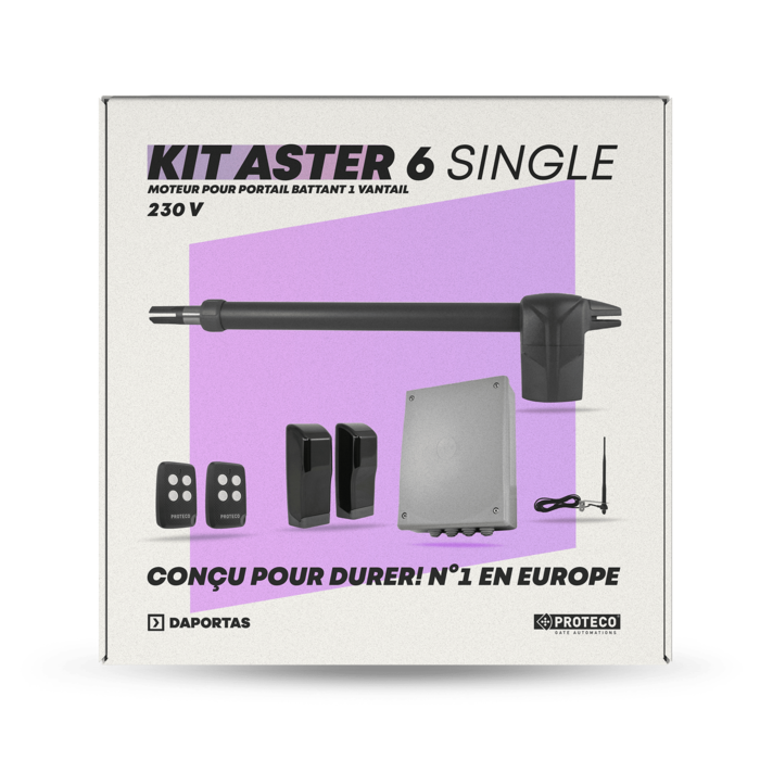 Kit Proteco Aster 6 Single | Automazione per Cancelli a Battente 