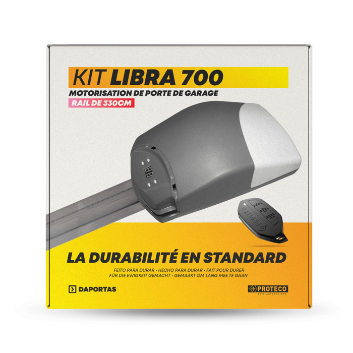 Kit Proteco Libra 700 con Guida da 330cm | Motore per Porte da Garage