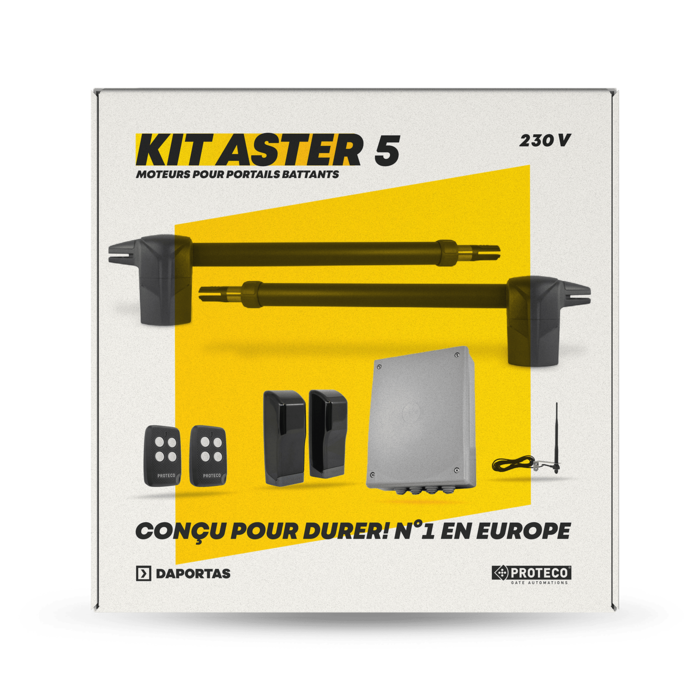 Kit Proteco Aster 5 230V | Automazione Cancelli Battente Lunghi 