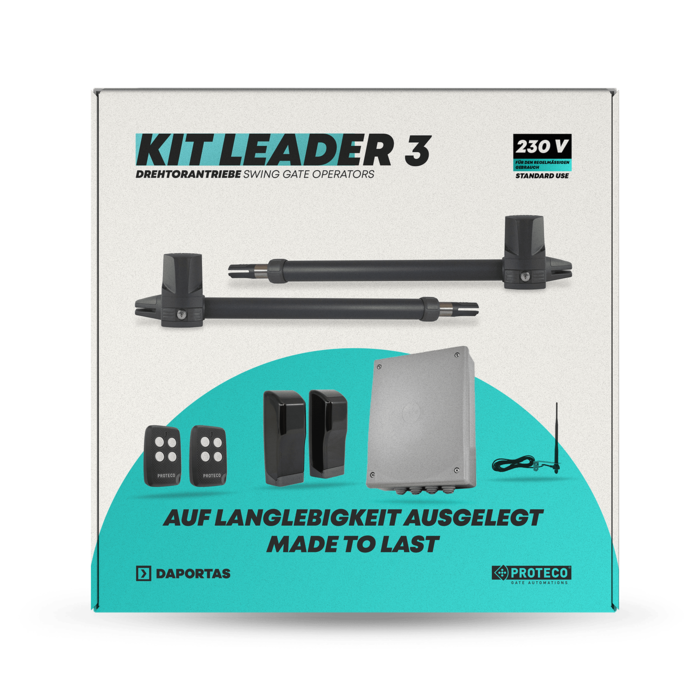 Kit Proteco Leader 3 TI | Automatismo para Portões de Batente
