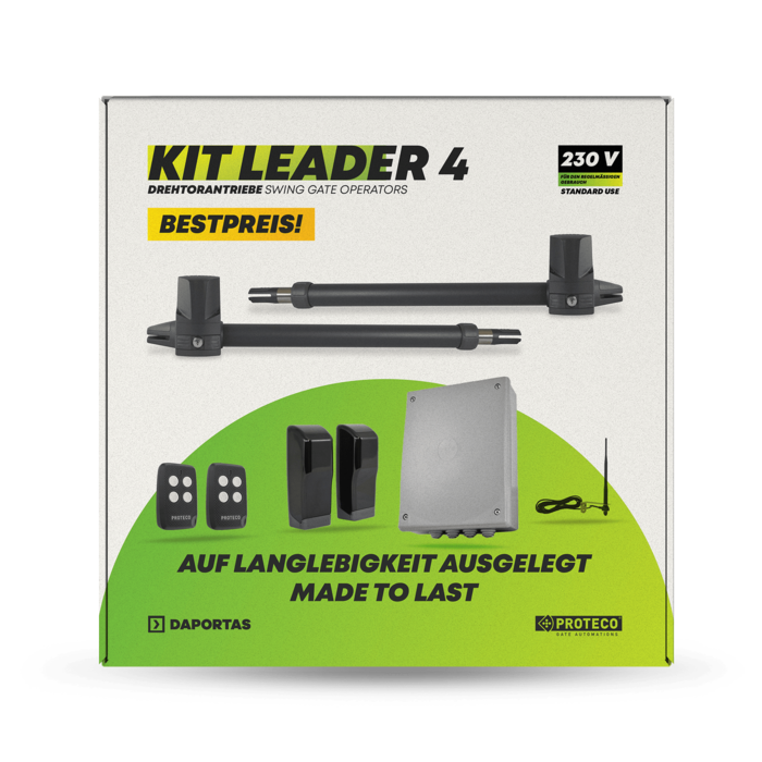 Kit Proteco Leader 4 TI | Automatisierung für Drehtore