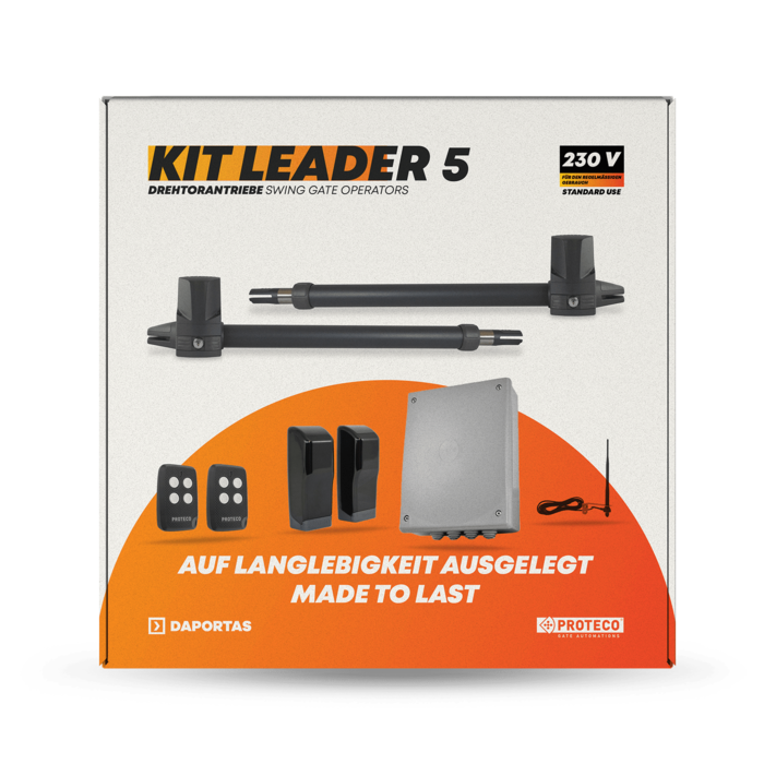 Kit Proteco Leader 5 TI | Electromechanical Operator for Swing Gate
