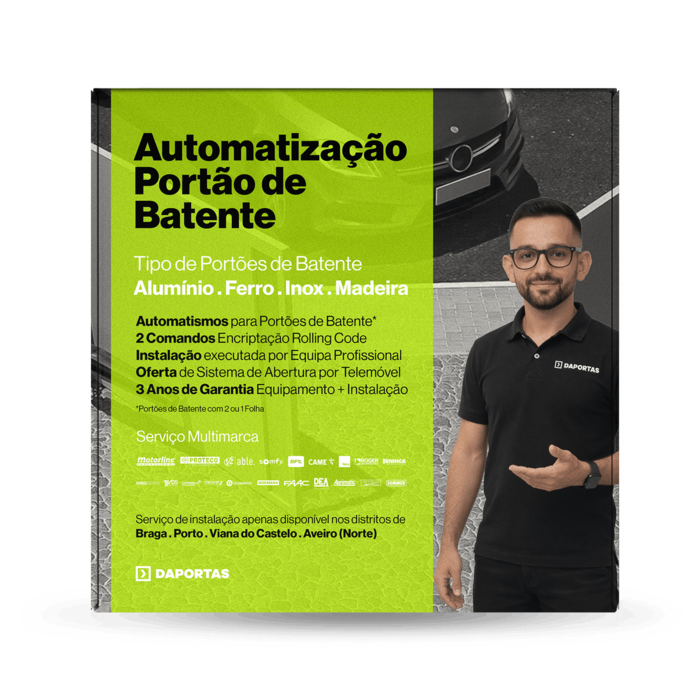 Instalação / Automatização Portão de Batente