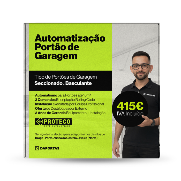 Automatização Portão de Garagem até 15m²