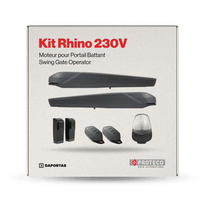 Kit Proteco Rhino 230V | Automazione per Cancelli a Battente