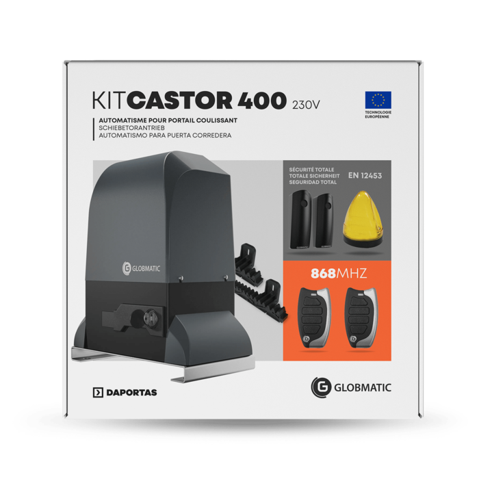 Globmatic Castor 400 230V Motor Kit | Sliding Gates 400kg