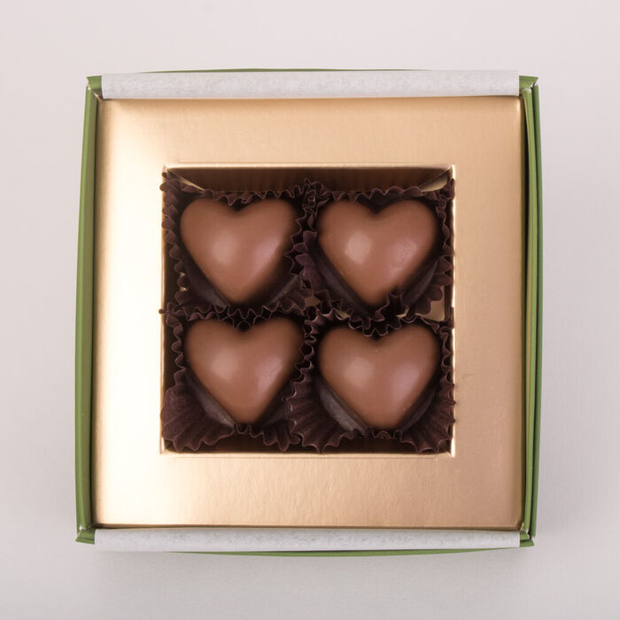 Milk Hazelnut Heart 4 pcs