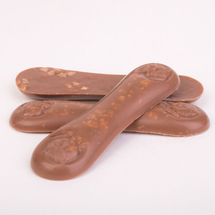 Milk Chocolate Cat Tongues with Crunchy Caramel - 60g