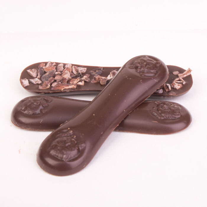 Dark Chocolate Cat Tongues with Cacau Nibs - 60g
