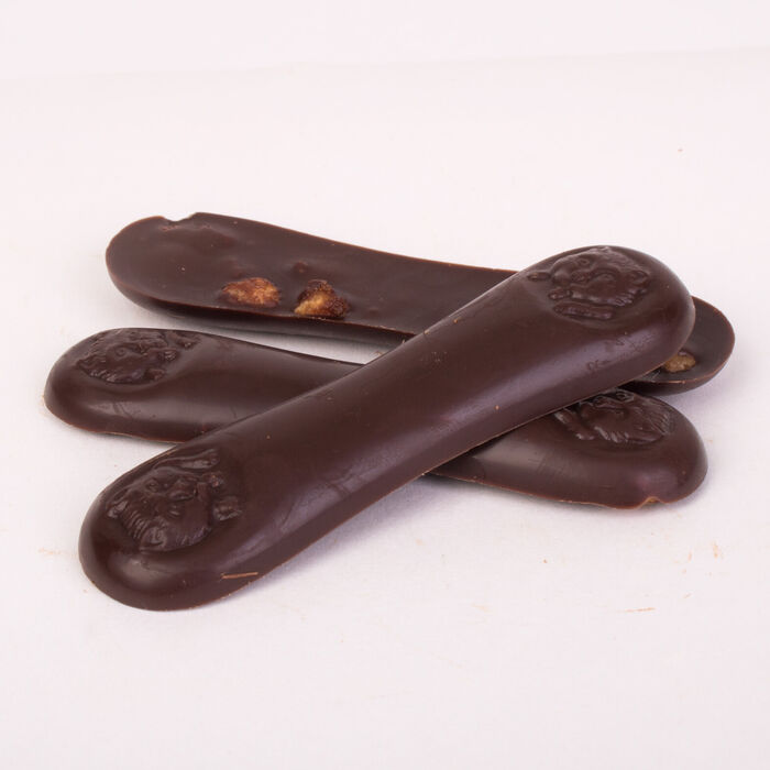 Dark Chocolate Cat Tongues with Caramelized Pecan - 60g