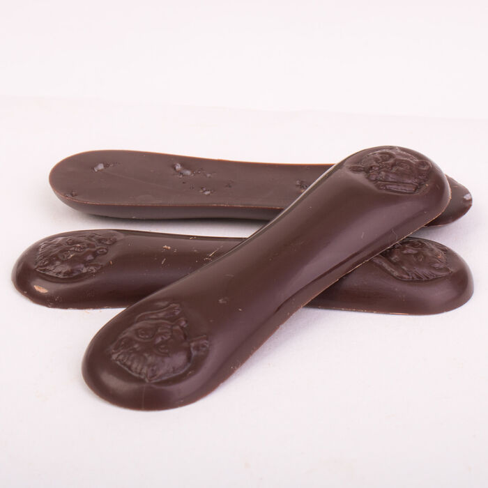 Dark Chocolate Cat Tongues with Flaky Sea Salt - 66g