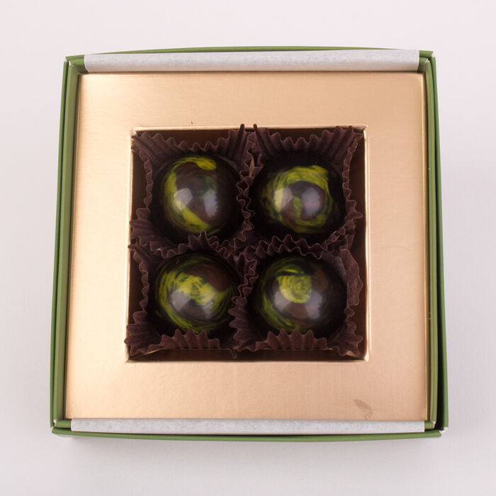 Dark Chocolate with Passion Fruit 4 pcs