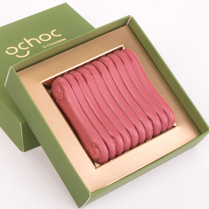 Ruby Chocolate Cat Tongues - 66g