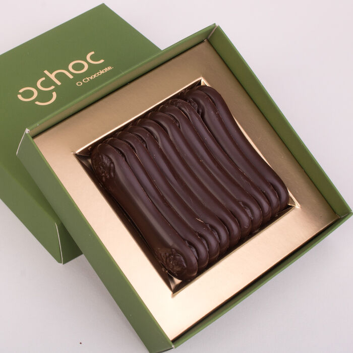 Dark Chocolate Cat Tongues with Flaky Sea Salt - 66g