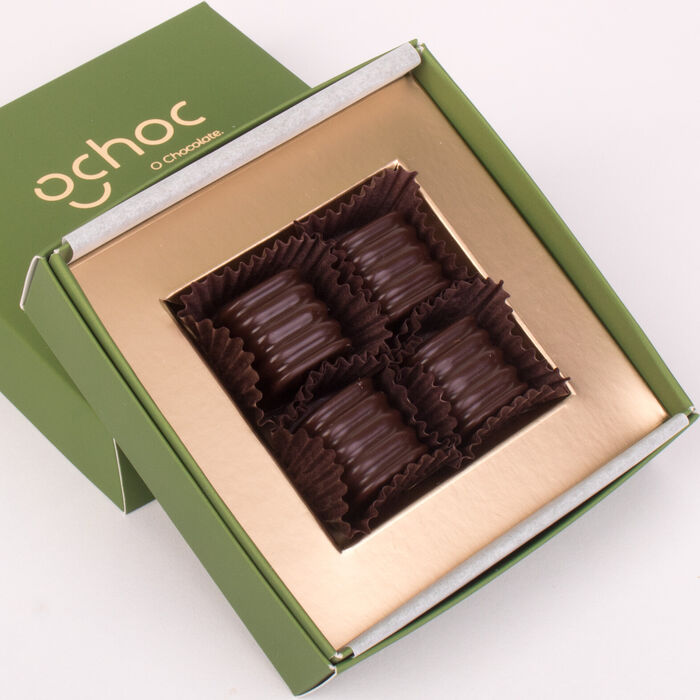 Almond praline and dark chocolate 4 pcs