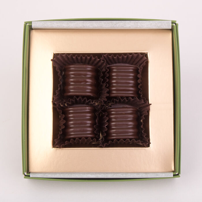 Almond praline and dark chocolate 4 pcs