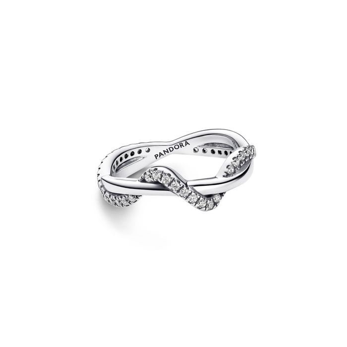 Anel PANDORA Intertwined Wave 193098C01-56