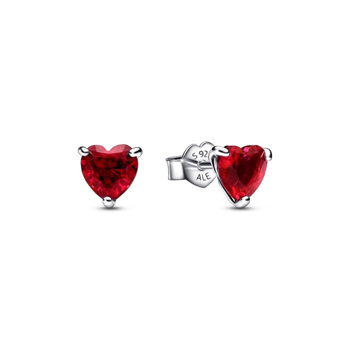 Brincos PANDORA Red Heart 292549C01