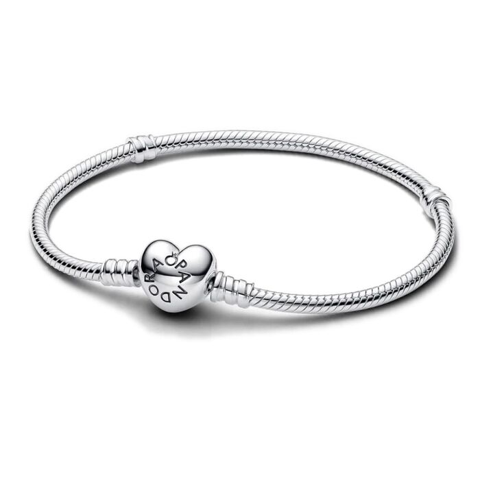 Pulseira PANDORA Moments Silver Heart 590719-19