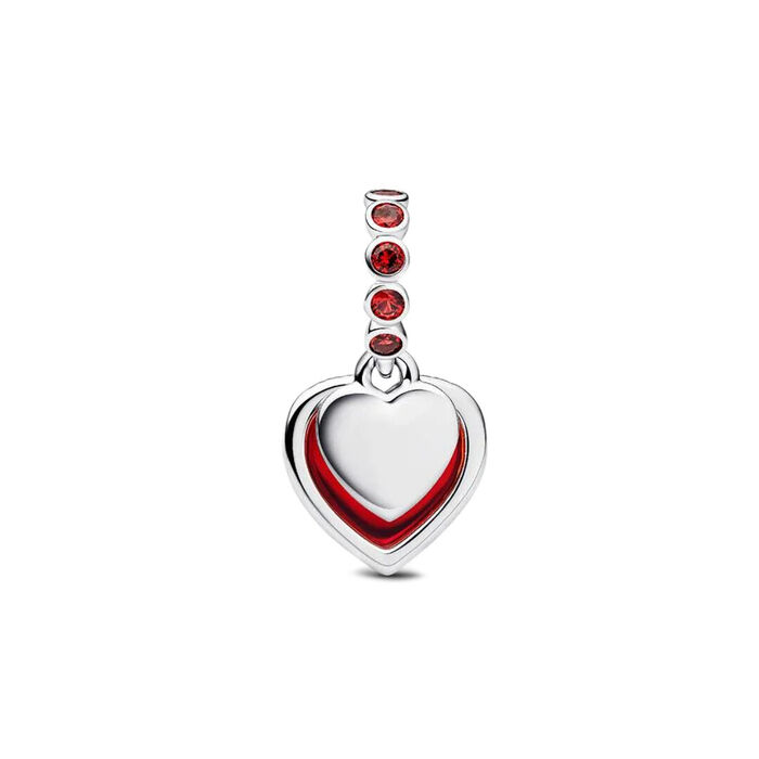 Conta PANDORA Coração Cristal Murano 794429C01