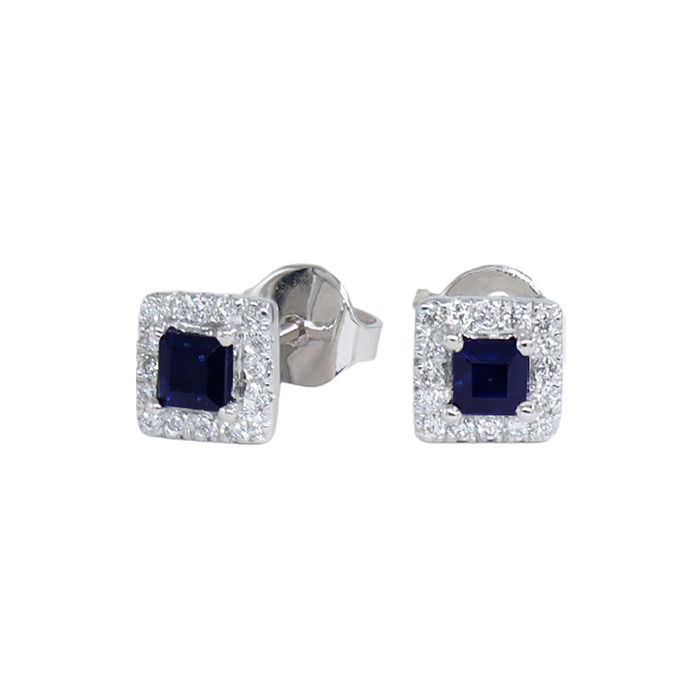 Brincos OURO Safira 113172