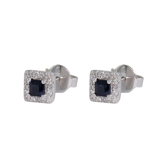 Brincos OURO Safira 113172