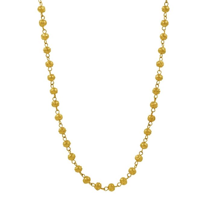Colar OURO Contas de Viana 11578