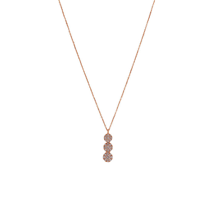 Colar OURO Pendente com Diamantes 111229