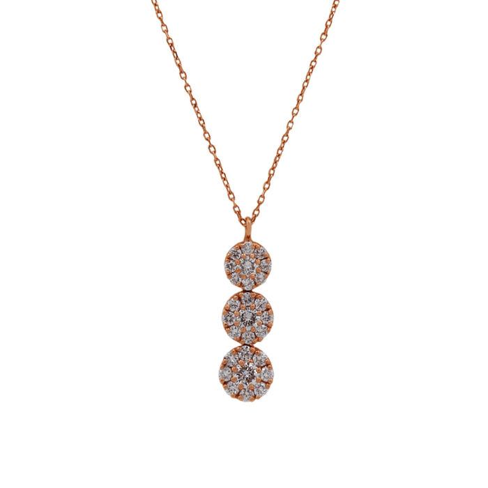 Colar OURO Pendente com Diamantes 111229