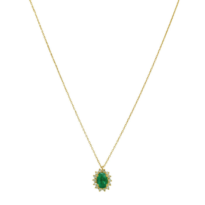 Colar OURO Esmeralda 113281