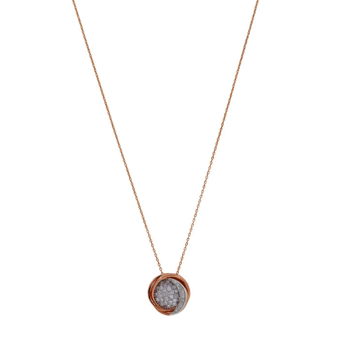 Colar OURO Bicolor Diamantes 113545