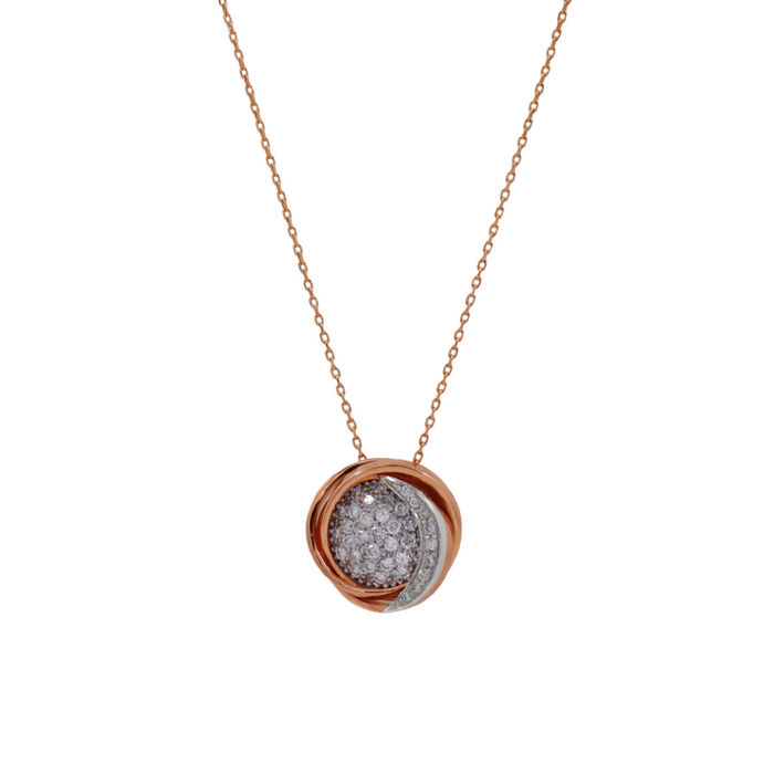 Colar OURO Bicolor Diamantes 113545
