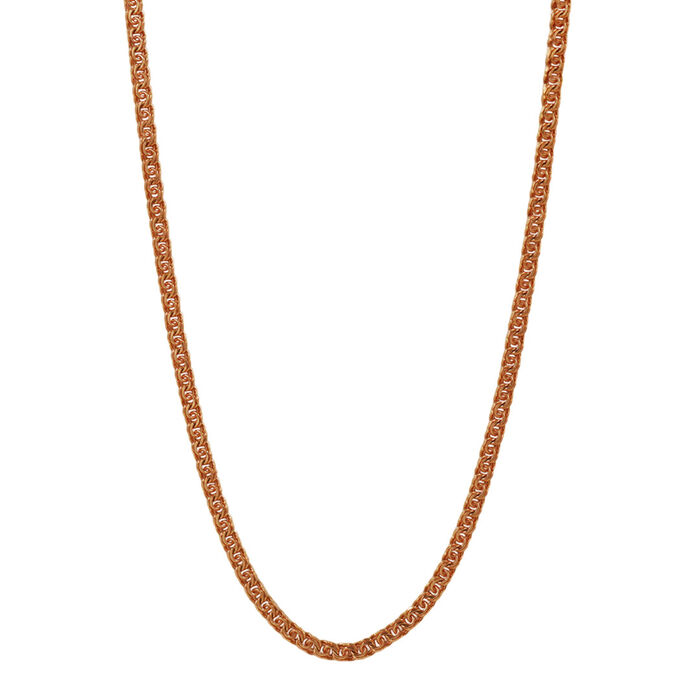 Colar OURO Malha Frisos 02274