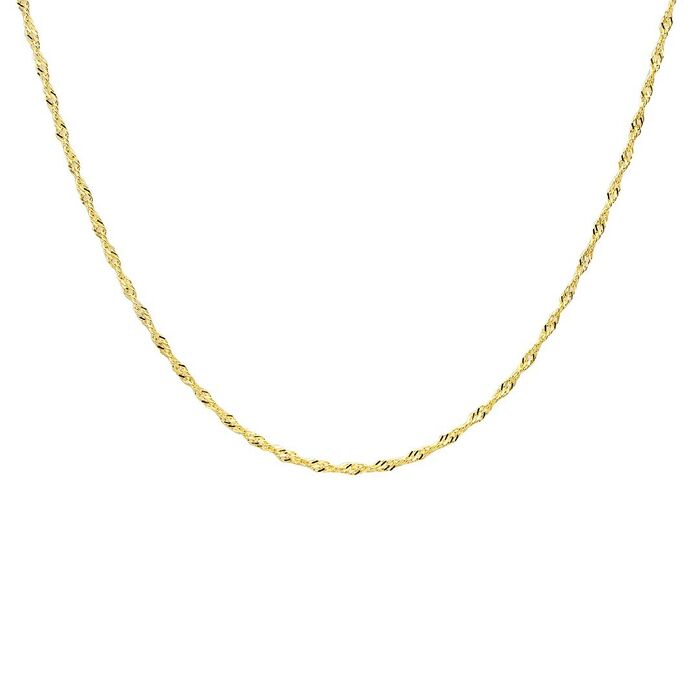 Colar ZERUS Ouro 9K Malha Singapura FI90041-B030