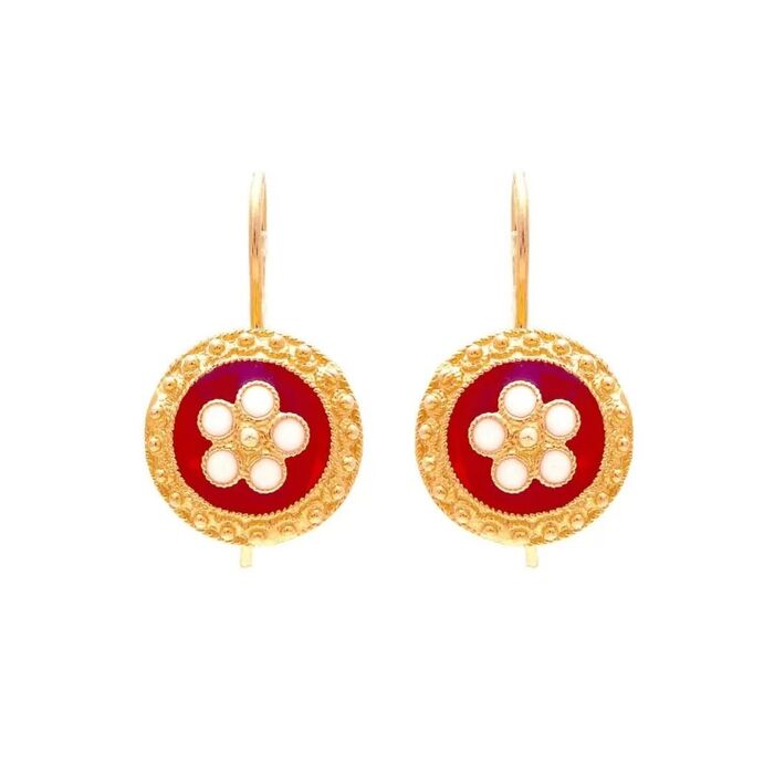 Brincos PORTUGAL JEWELS Caramujo Vermelho GEAZ00113R