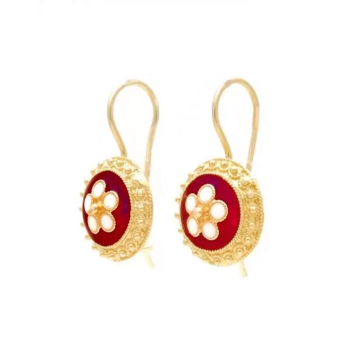 Brincos PORTUGAL JEWELS Caramujo Vermelho GEAZ00113R