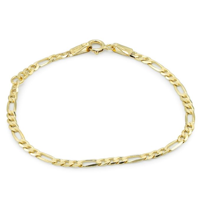 Pulseira ZERUS Ouro 9K Malha 3+1 PC90149S.065