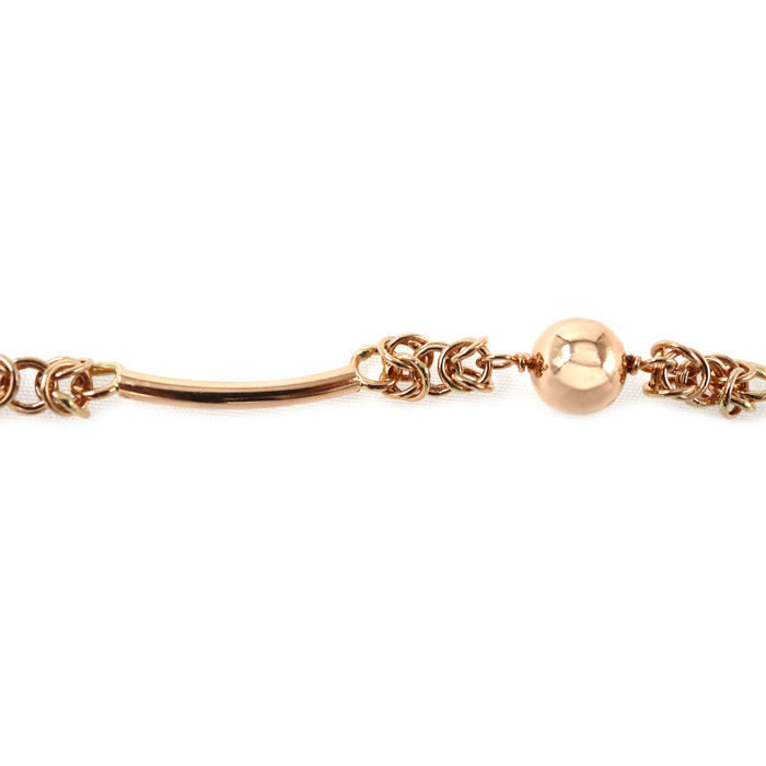 Pulseira OURO Esferas e Nós 11405